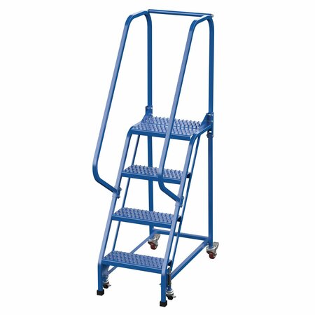 VESTIL 70 H Steel PW Ladder, Grip Strut, 4 Step, 4 Steps LAD-PW-18-4-G